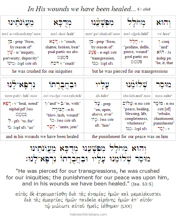 Isaiah 53:6 Hebrew lesson