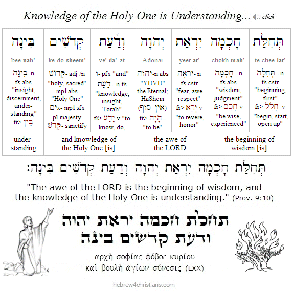 Proverbs 9:10 Hebrew Lesson